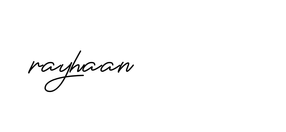 Signature of rayhaan