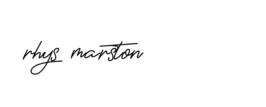 Signature of rhys-marston