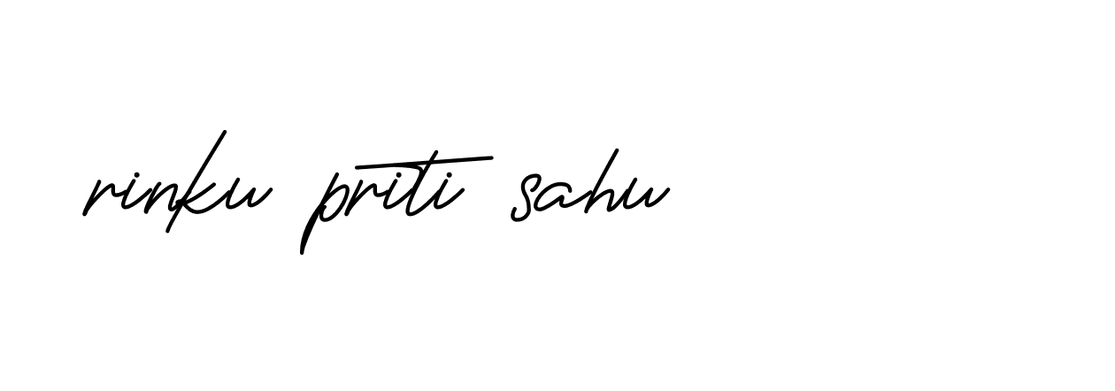 Signature of rinku-priti-sahu