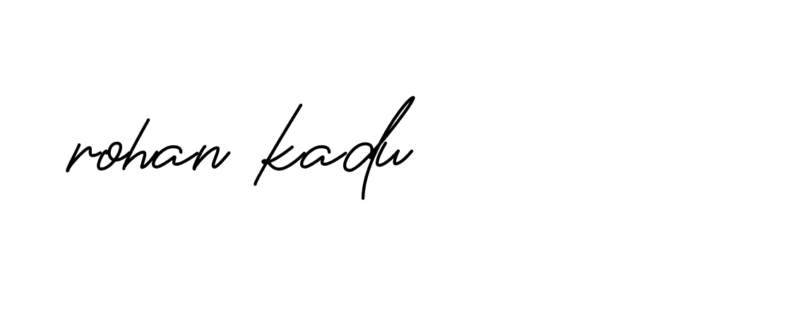 Signature of rohan-kadu-