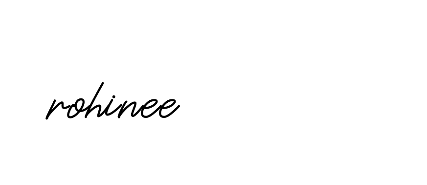 Signature of rohinee