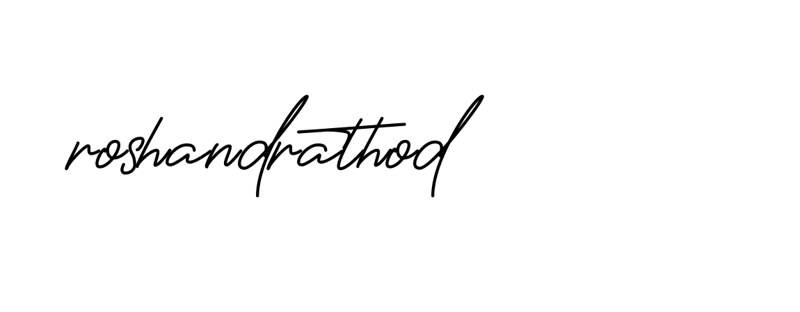 Signature of roshandrathod