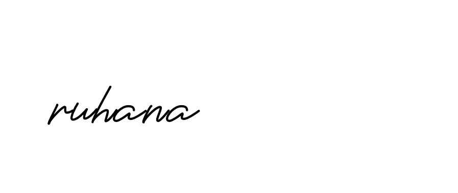 Signature of ruhana