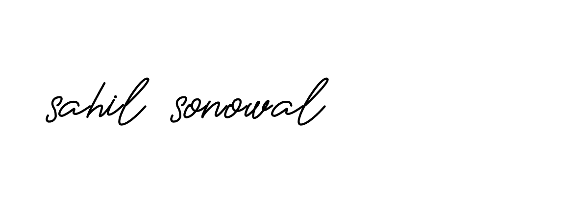 Signature of sahil-sonowal