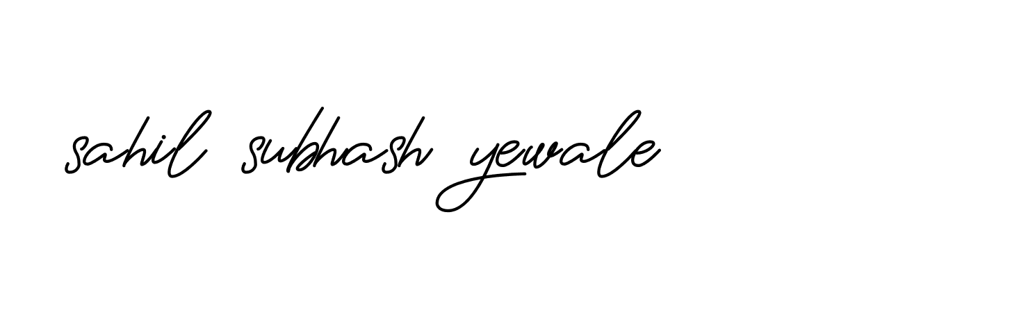 Signature of sahil-subhash-yewale