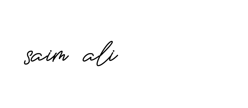 Signature of saim-ali