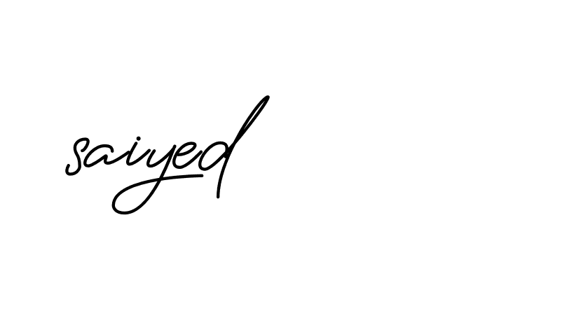 Signature of saiyed