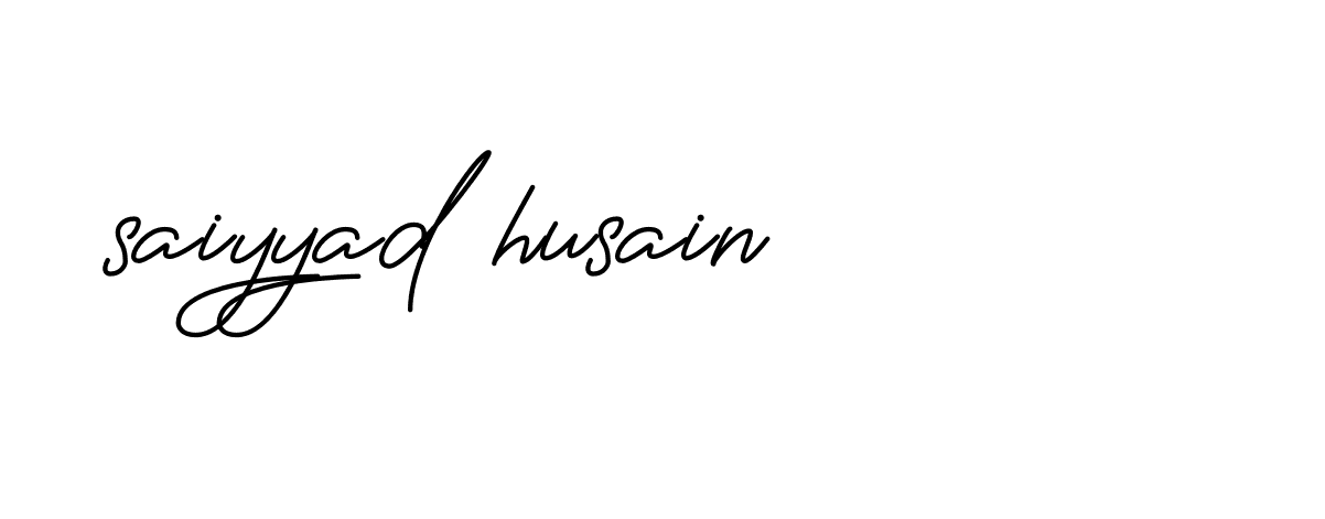 Signature of saiyyad-husain