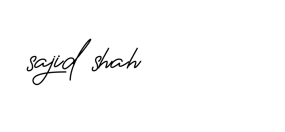 Signature of sajid-shah