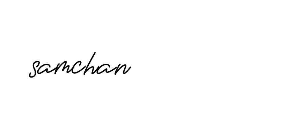 Signature of samchan