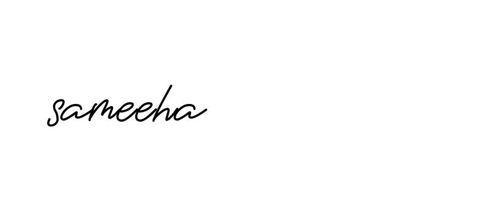 Signature of sameeha-