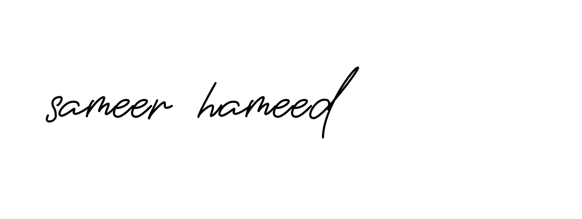 Signature of sameer-hameed