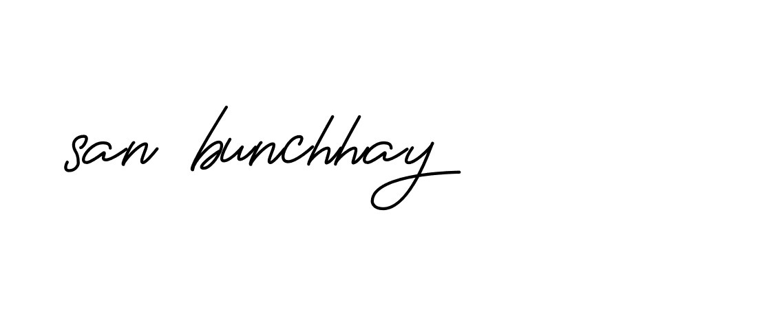 Signature of san-bunchhay