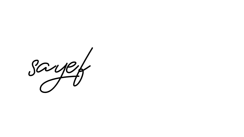 Signature of sayef