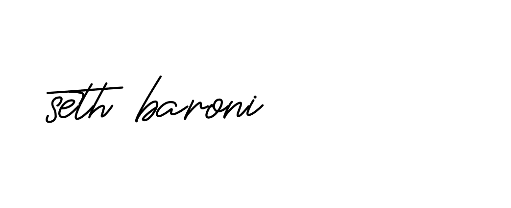 Signature of seth-baroni