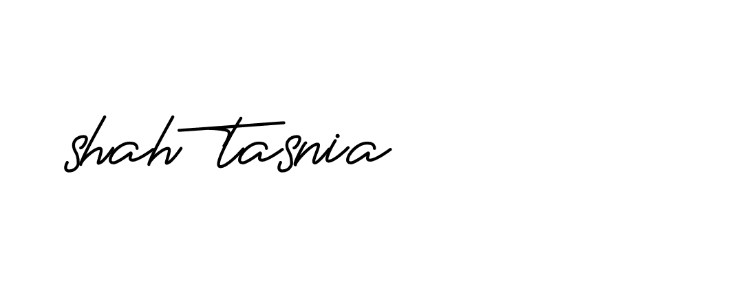 Signature of shah-tasnia