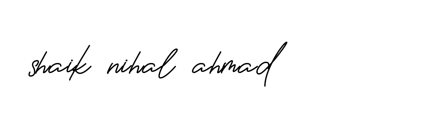 Signature of shaik-nihal-ahmad