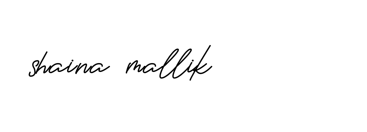 Signature of shaina-mallik