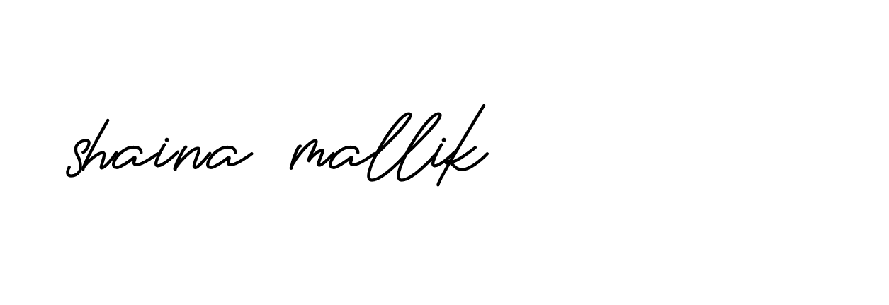 Signature of shaina-mallik-