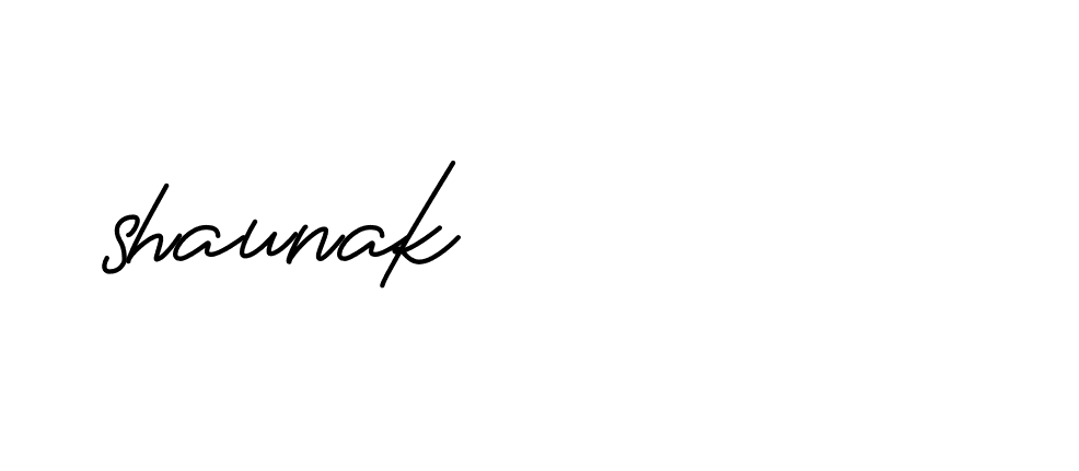 Signature of shaunak-