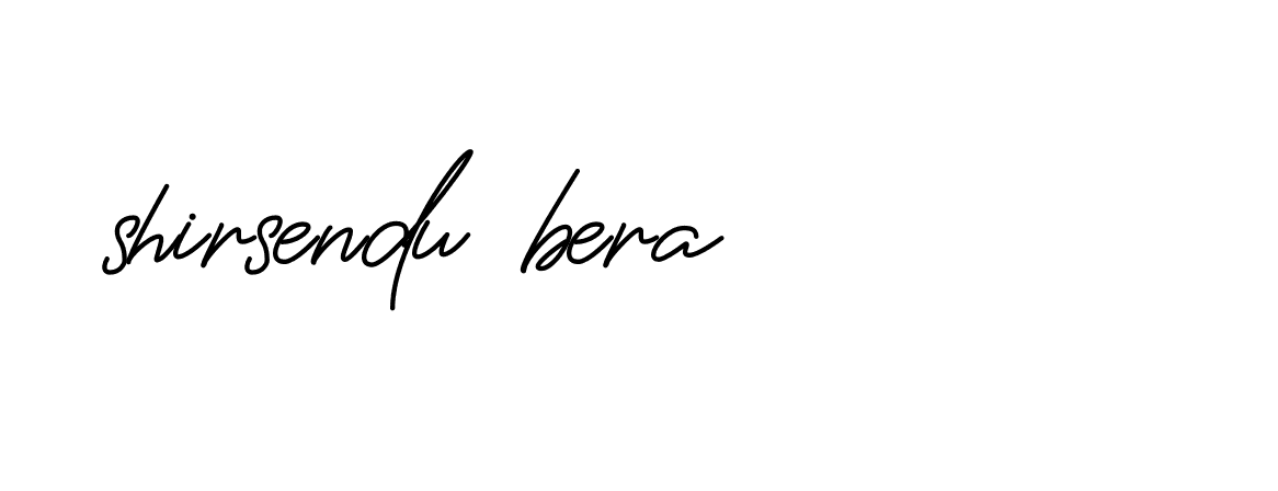 Signature of shirsendu-bera