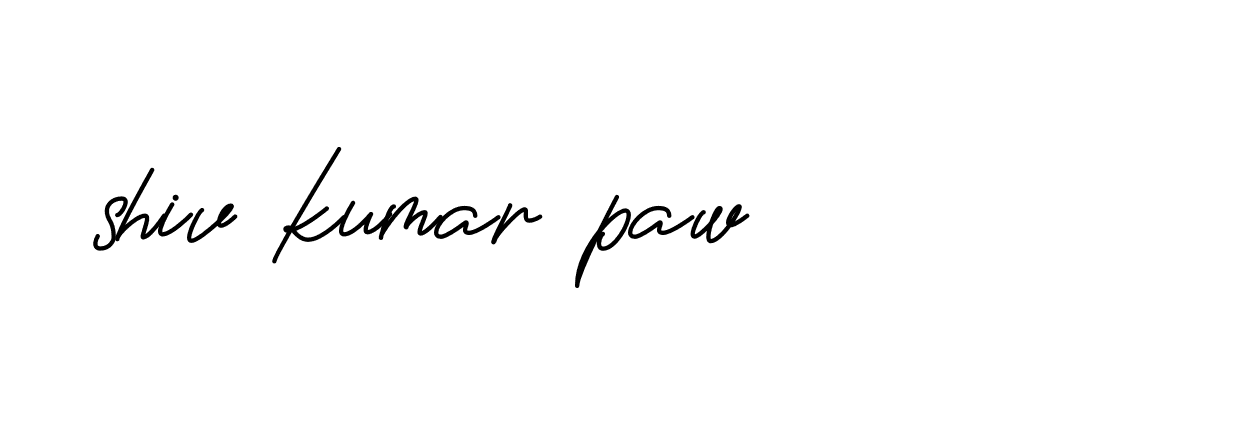 Signature of shiv-kumar-paw