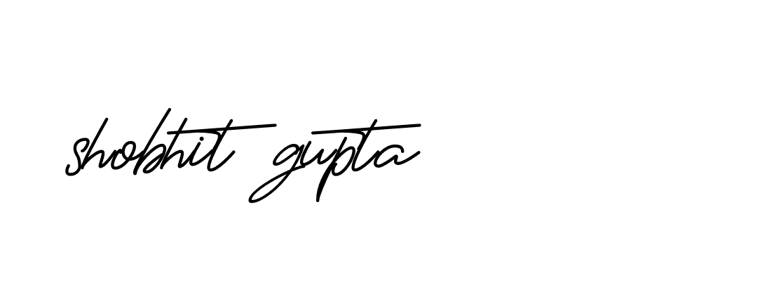 Signature of shobhit-gupta