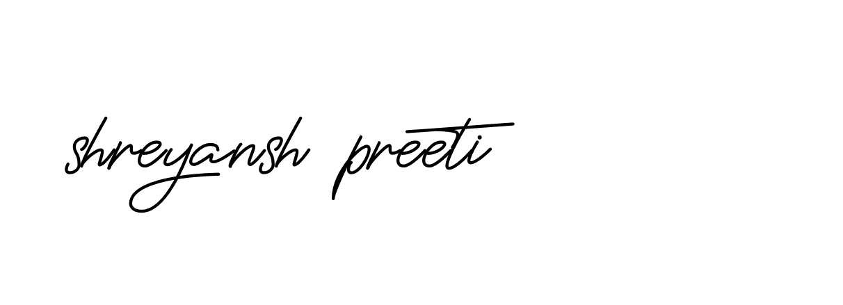 Signature of shreyansh-preeti