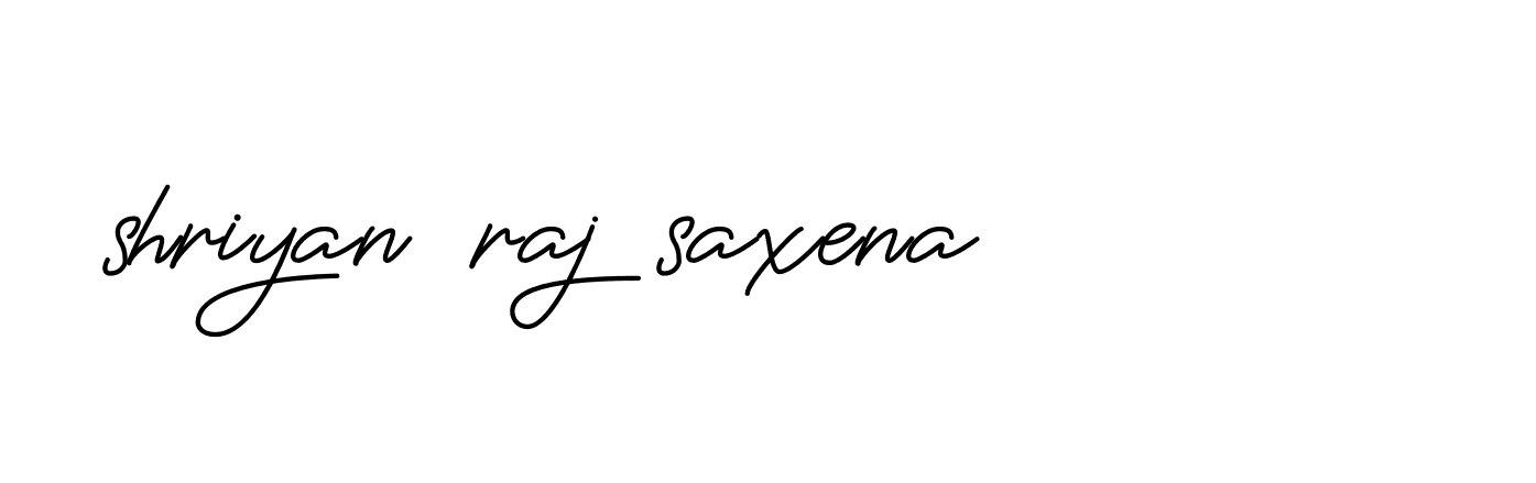 Signature of shriyan-raj-saxena