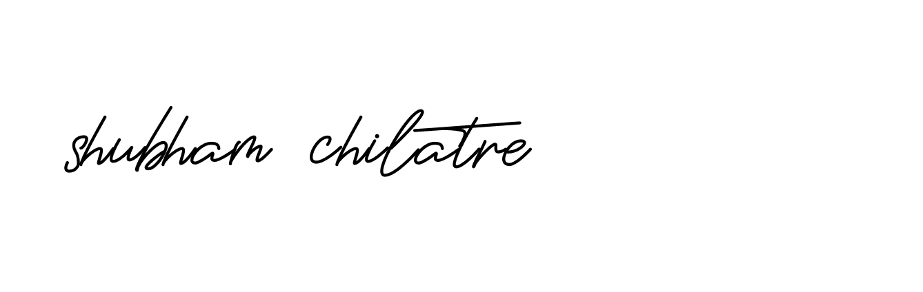 Signature of shubham-chilatre-