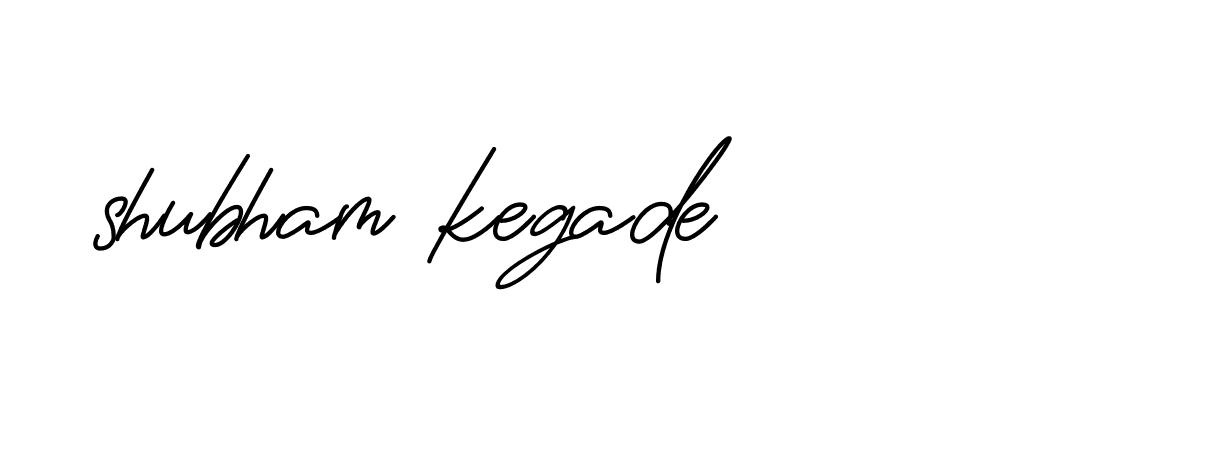 Signature of shubham-kegade