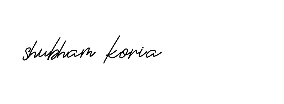 Signature of shubham-koria