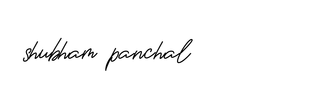 Signature of shubham-panchal