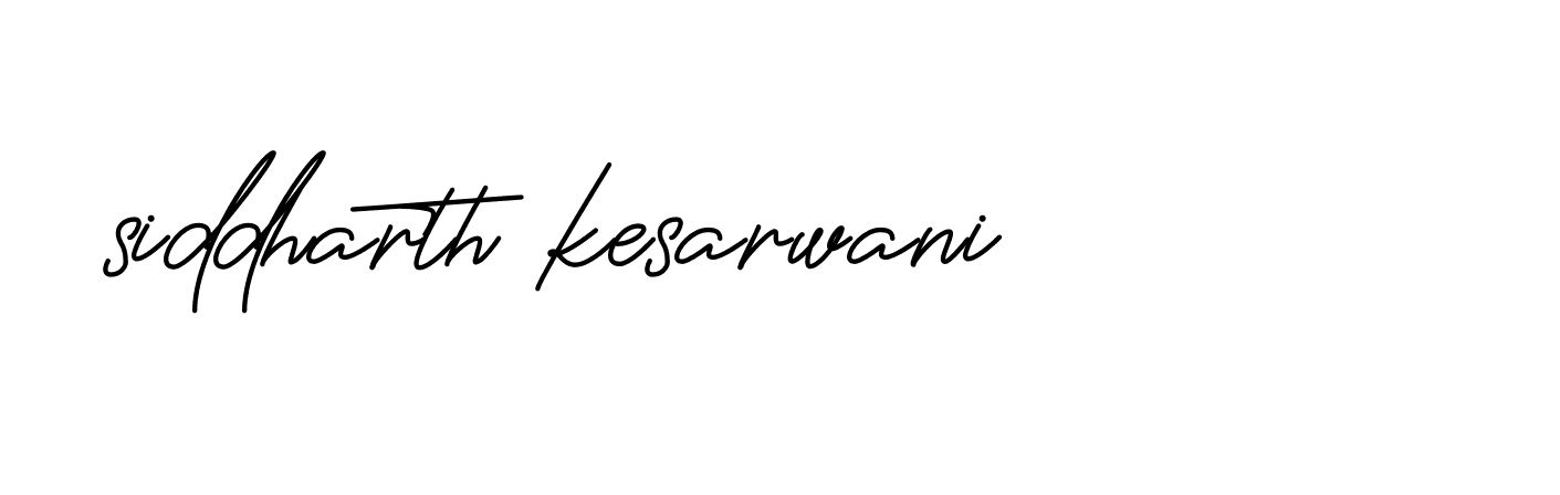 Signature of siddharth-kesarwani