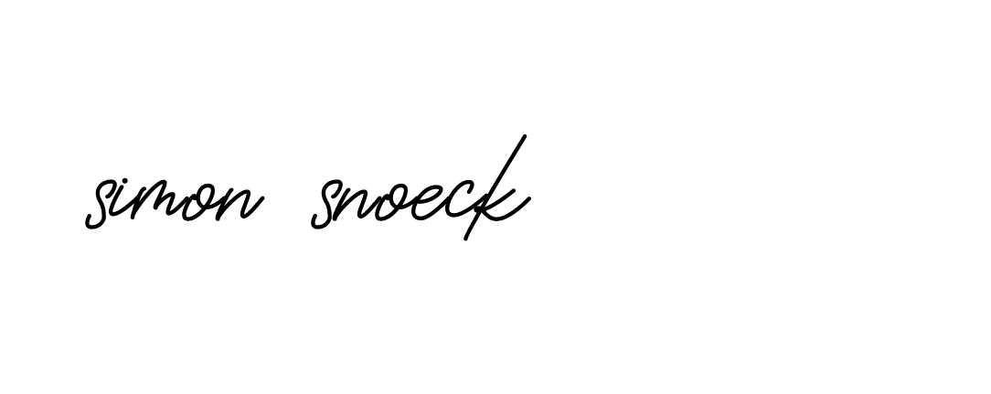 Signature of simon-snoeck