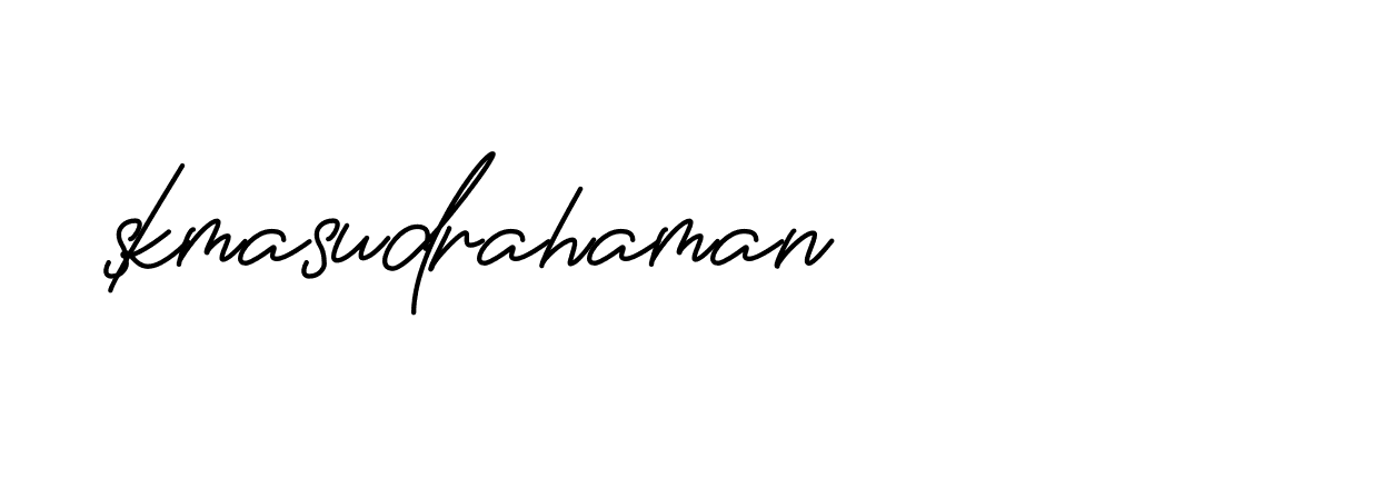 Signature of skmasudrahaman