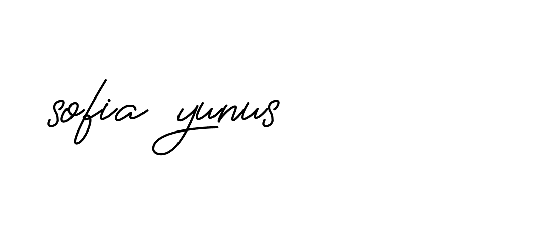 Signature of sofia-yunus