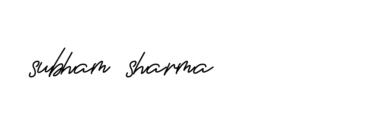 Signature of subham-sharma