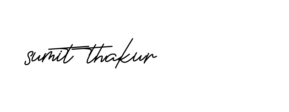 Signature of sumit-thakur