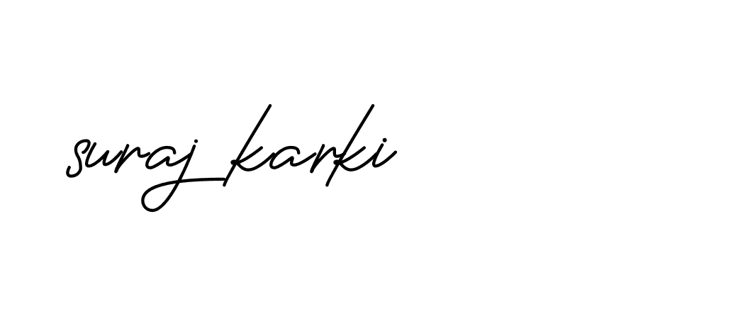 Signature of suraj-karki