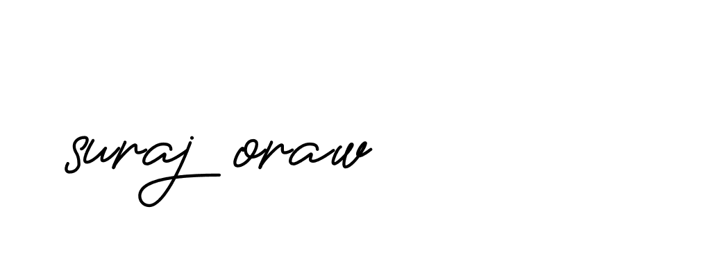 Signature of suraj-oraw