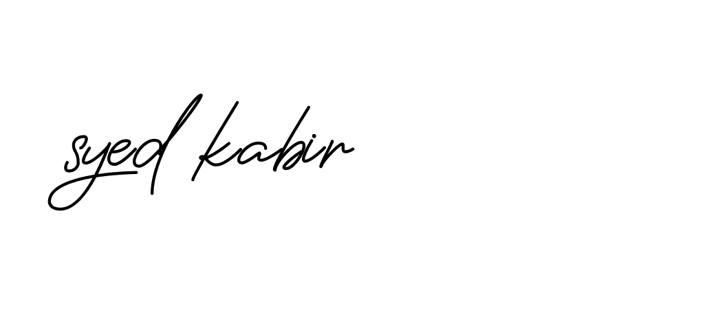 Signature of syed-kabir