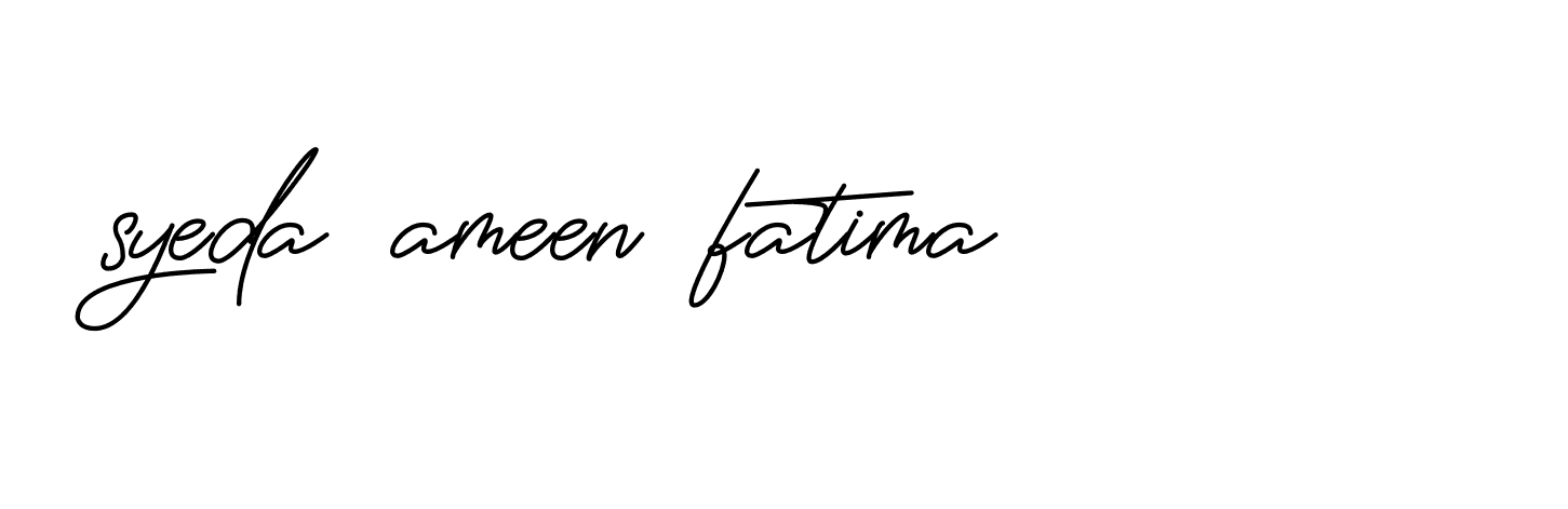 Signature of syeda-ameen-fatima