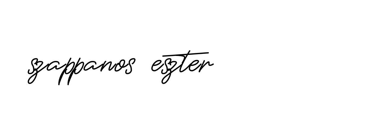 Signature of szappanos-eszter-