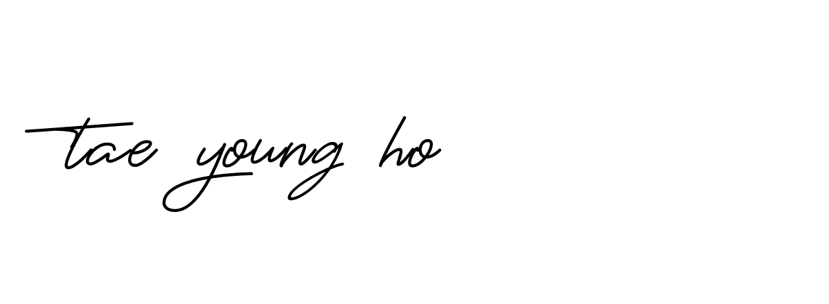 Signature of tae-young-ho