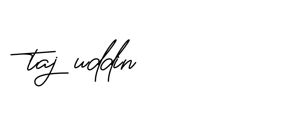 Signature of taj-uddin