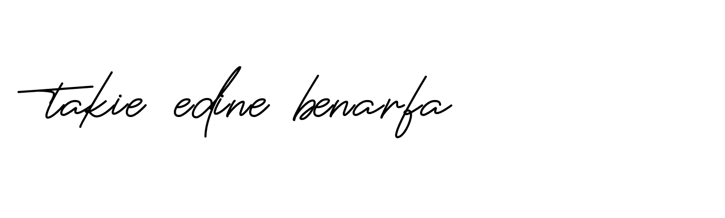 Signature of takie-edine-benarfa