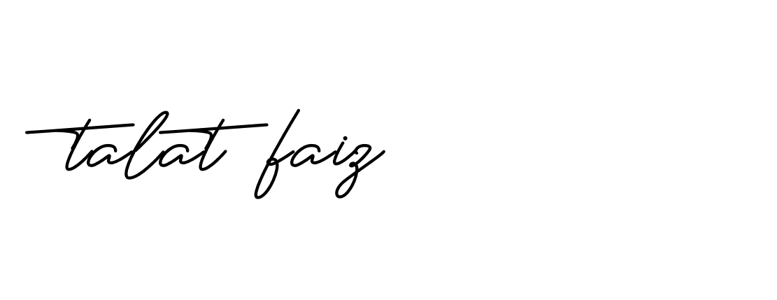 Signature of talat-faiz