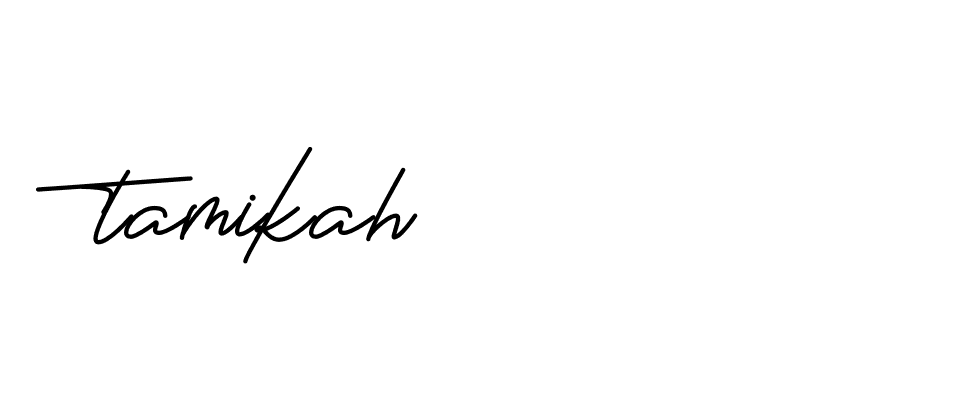 Signature of tamikah