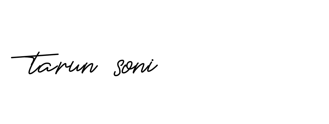 Signature of tarun-soni